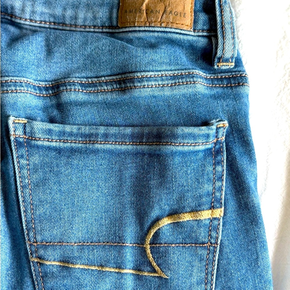 American Eagle Outfitters Blue Straight Leg Jeans